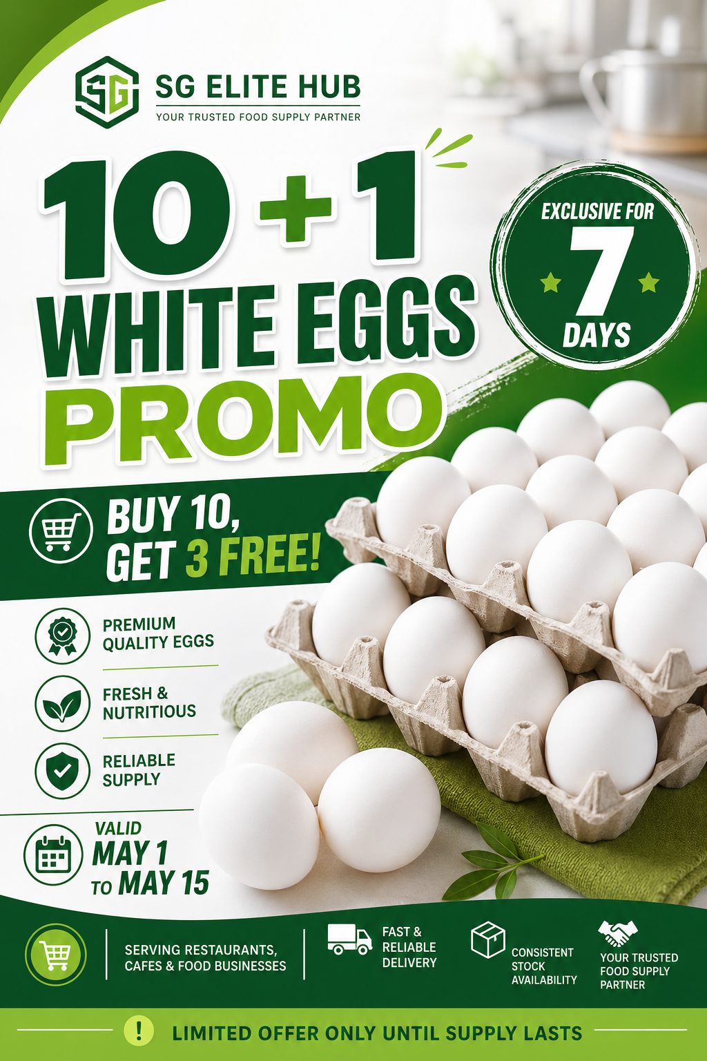 NEW Elite Eggs 10+1 (55 - 60)