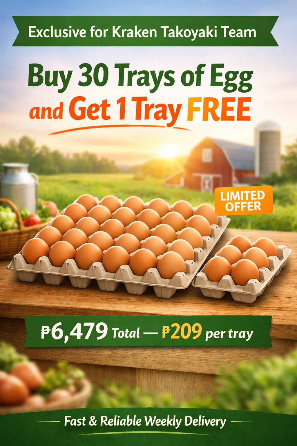 TP Eggs 55-60g (30+1) [FEB PROMO]
